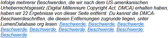 Die DMCA Beschwerde geht oft nach hinten los