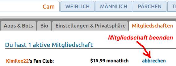 So kündigen Sie die Fanclub-Mitgliedschaft