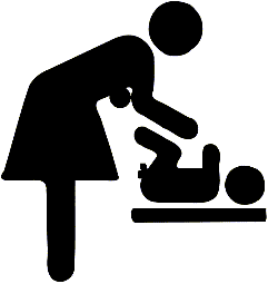 Ein infantiler junger Mann lässt sich von Mutti das Schwänzchen pudern.