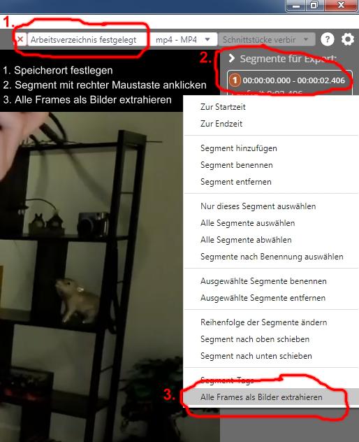 Video Frames als Bilder extrahieren